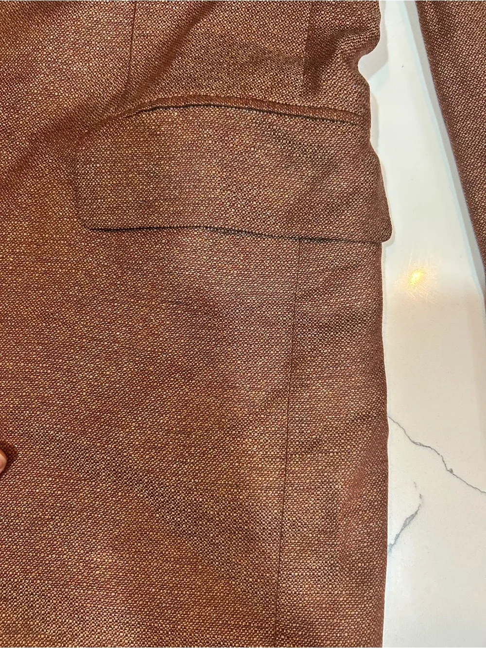 Jos. A. Bank Rust Bronze Textured Metallic Blazer Men’s L Oversized